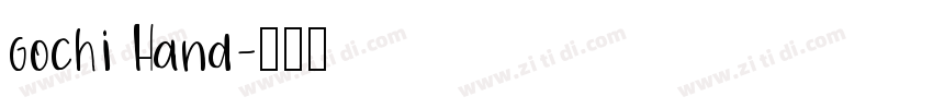 gochi Hand字体转换